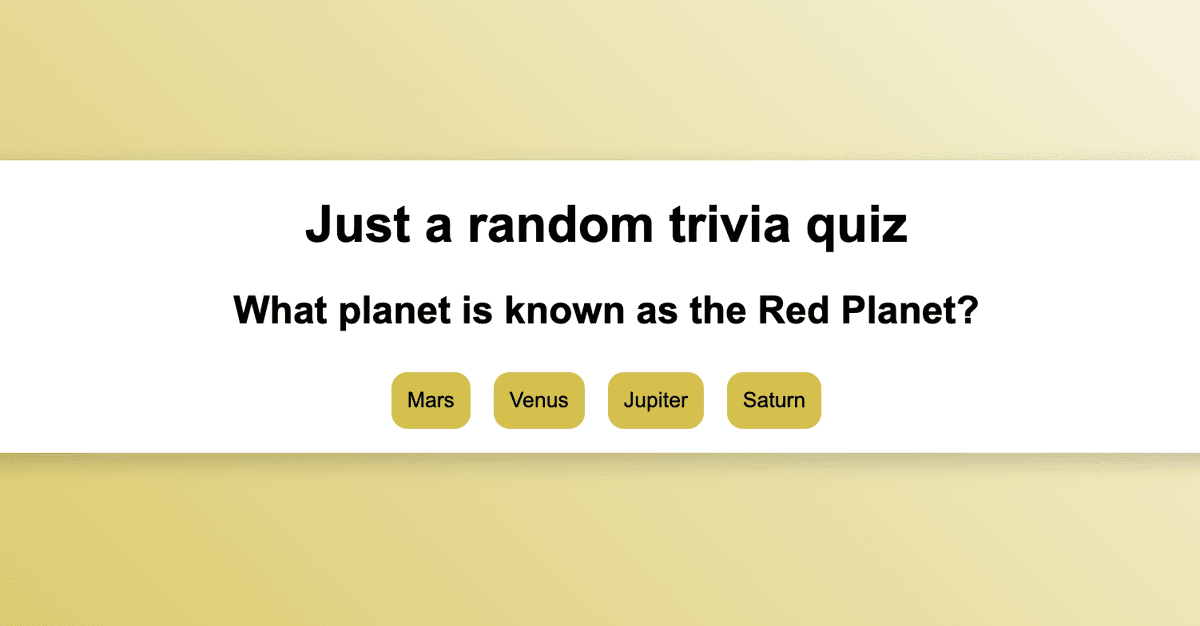 Trivia Game